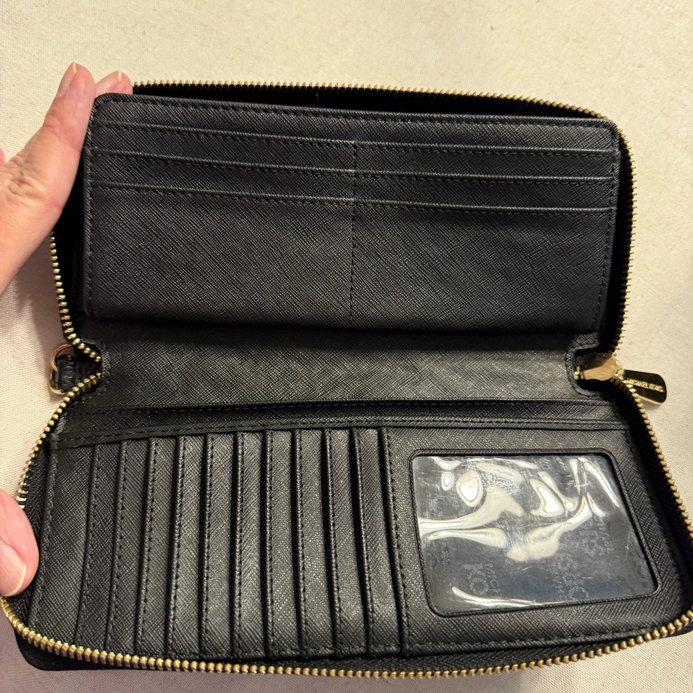 Michael Kors Bundle Black Satchel and Wallet Set, Satchel NWT, Wallet EUC - Picture 6 of 16